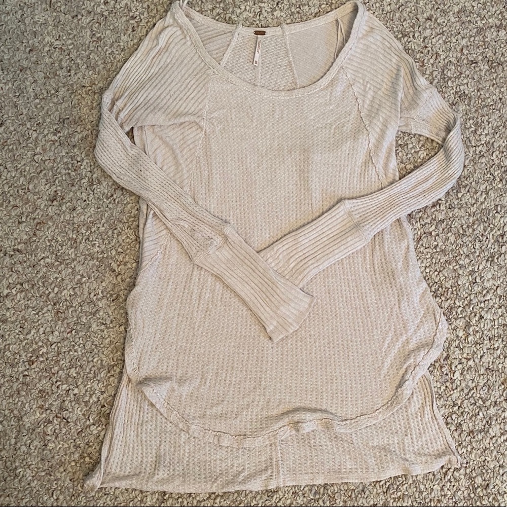 Free People Waffle tee